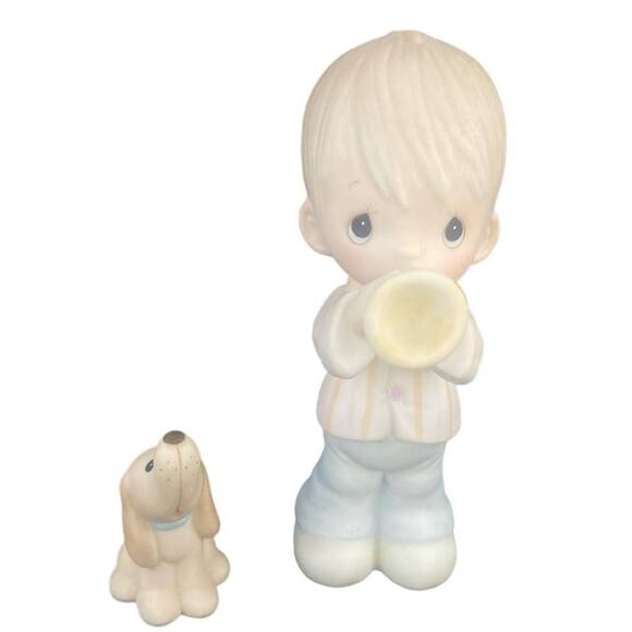 Precious Moments Vintage 1984 "He Is My Song" 2 Piece Figurines - Picture 2 of 7